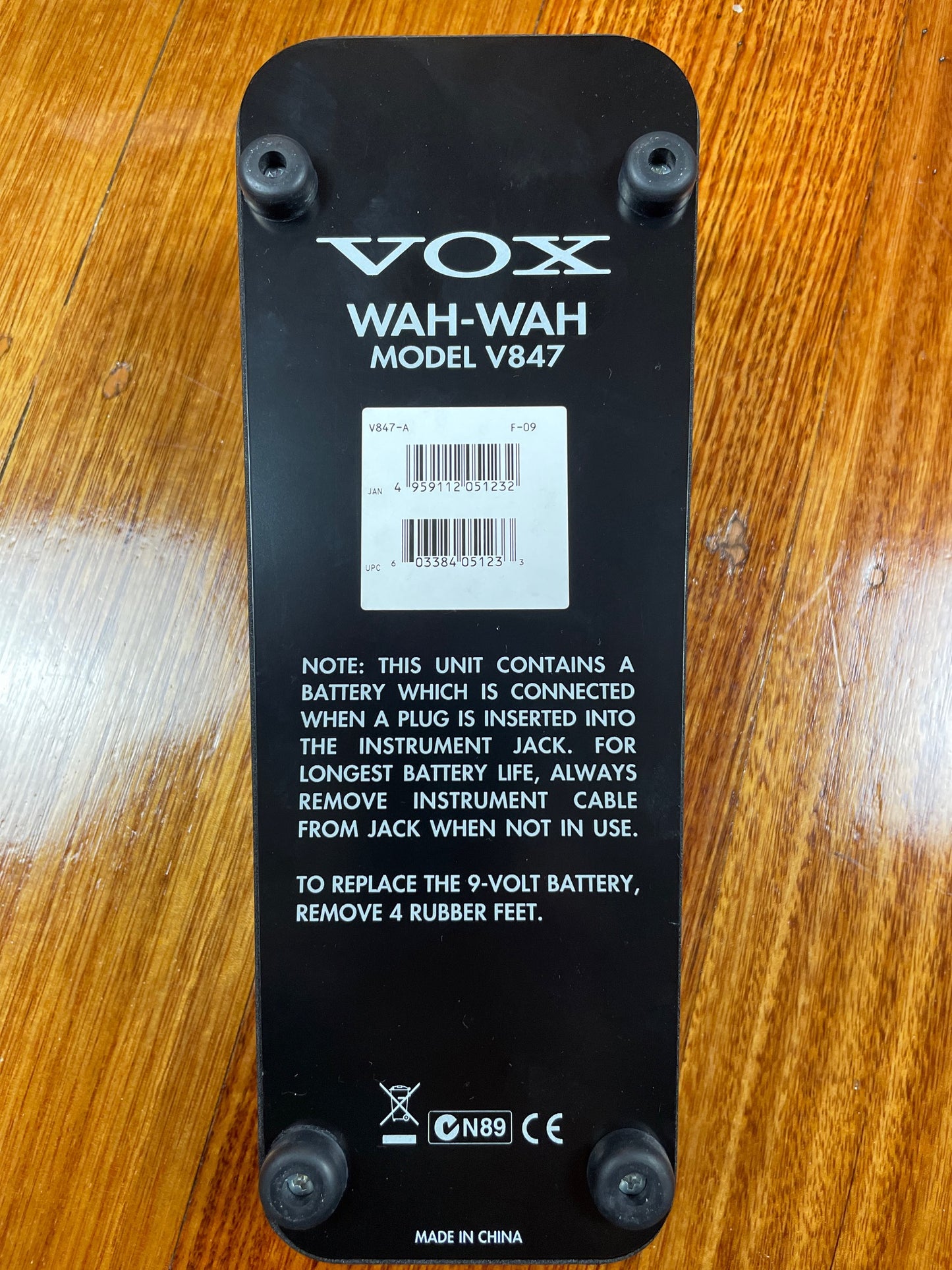 VOX V847 WAH-WAH